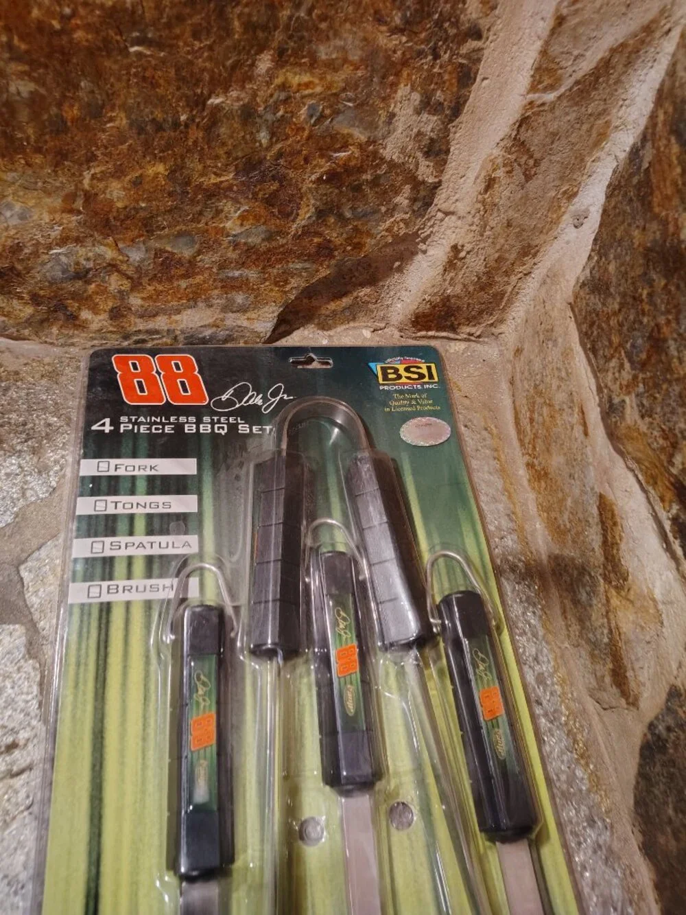 Dale Earnhardt Jr #88 Stainless Steel 4 Piece BBQ Set BSI Nascar Barbecue